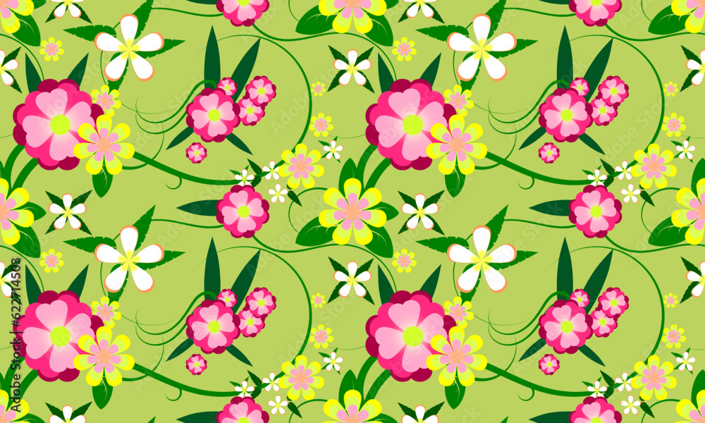 seamless pattern with flowers seamless pattern with flowers