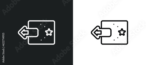 check out outline icon in white and black colors. check out flat vector icon from accommodation collection for web, mobile apps and ui.