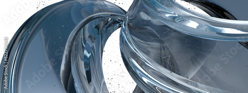 Slika na platnu Twisting water band The coolness of the cold summer with a refreshing feeling Ab