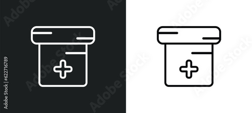urine outline icon in white and black colors. urine flat vector icon from health and medical collection for web, mobile apps and ui.