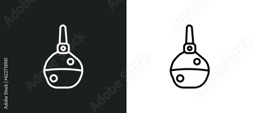 enema outline icon in white and black colors. enema flat vector icon from health and medical collection for web, mobile apps and ui.