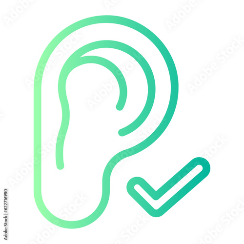 ear gradient icon
