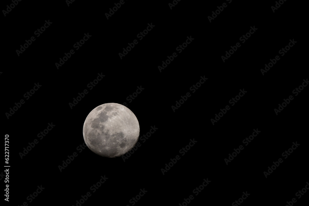 Close up full moon on the Black sky Close up full moon on the Black sky