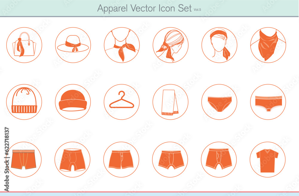 Fototapeta premium Fashion icon, Apparel Icon, Cloth line art, boys cloth, women cloth, Child Fashion icon, Apparel Icon, Cloth line art, boys cloth, women cloth, child dress line art, Line art vector, free vector, Icon