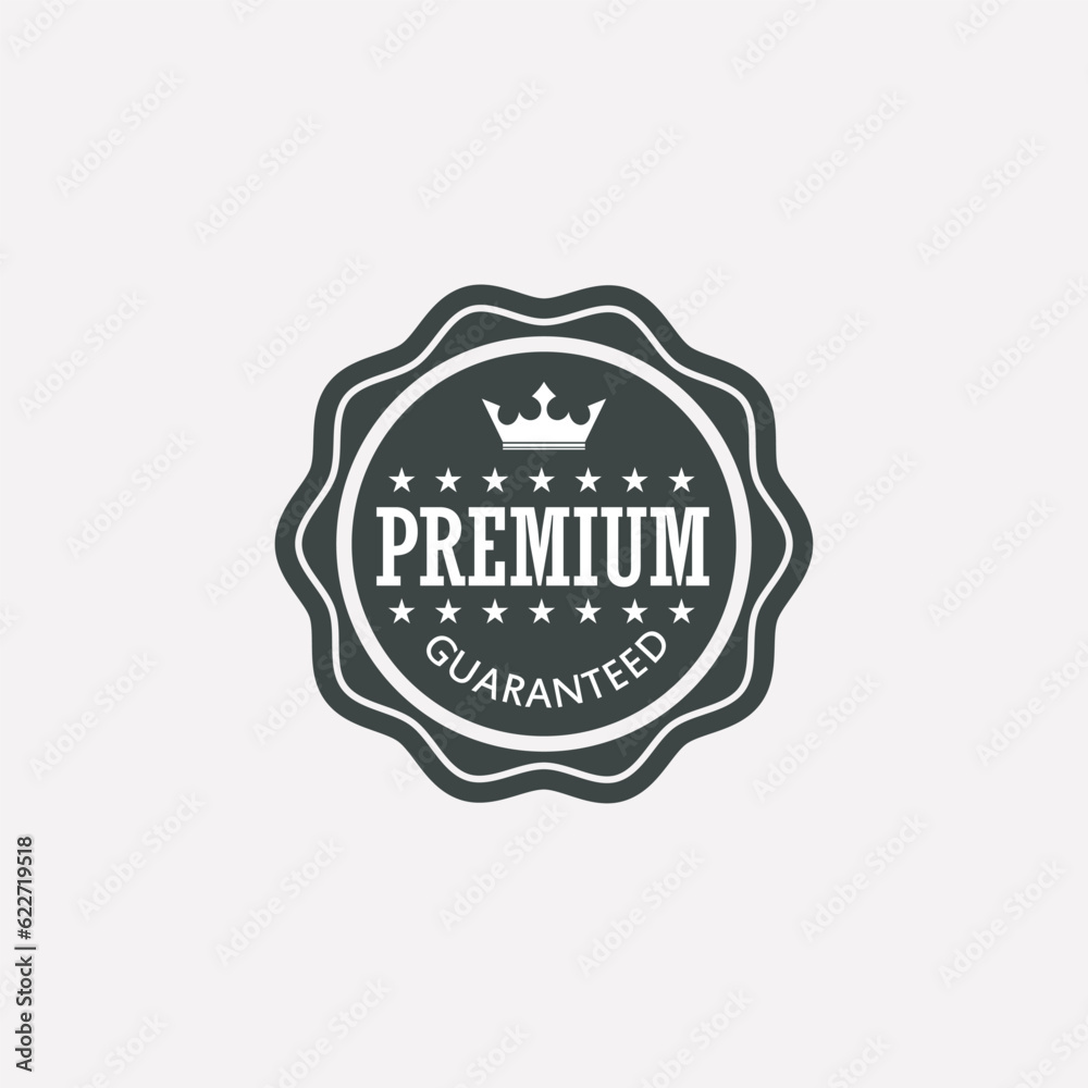 premium guaranteed - vector signs, emblems and labels. Vector design drawing on white background premium guaranteed - vector signs, emblems and labels. Vector design drawing on white background