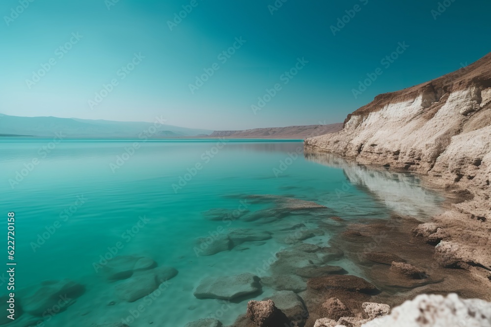 Enchanting Israeli Landscape: Majestic Mountains and the Azure Dead Sea, mountain, Dead Sea, Israel, landscape, nature, scenic, blue, beauty, majestic,