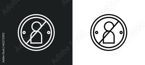 impeachment outline icon in white and black colors. impeachment flat vector icon from general collection for web, mobile apps and ui.