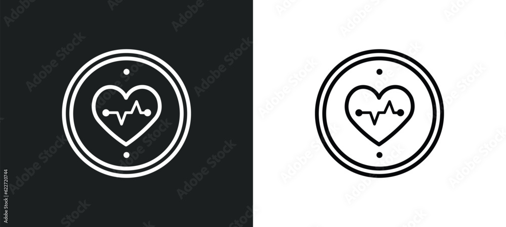 bpm outline icon in white and black colors. bpm flat vector icon from general collection for web, mobile apps and ui.