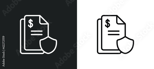 penalty outline icon in white and black colors. penalty flat vector icon from gdpr collection for web, mobile apps and ui.