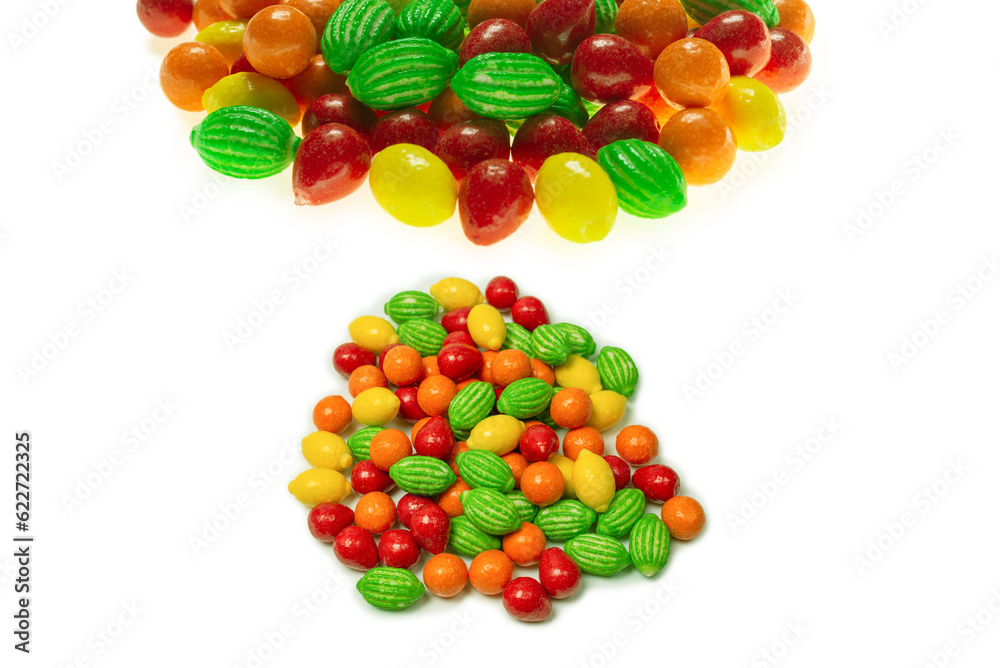 Chewing gums isolated on white background. Chewing gums isolated on white background.