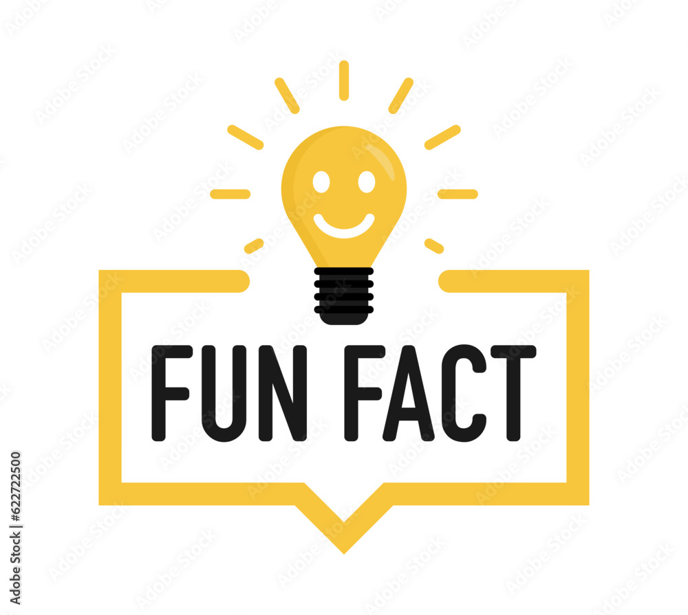© Vlad - Fun fact icon. Concept did you know with light bulb and smiley. Trendy modern logo, design element. Modern symbol of fun facts. Vector illustration © Vlad - Fun fact icon. Concept did you know with light bulb and smiley. Trendy modern logo, design element. Modern symbol of fun facts. Vector illustration