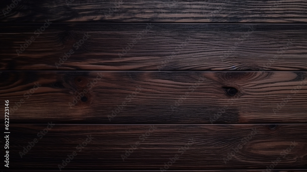 Naklejka premium Dark wood planks texture, Old vintage hardwood background.