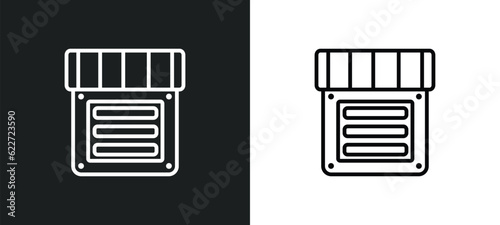 mayonnaise outline icon in white and black colors. mayonnaise flat vector icon from food collection for web, mobile apps and ui.