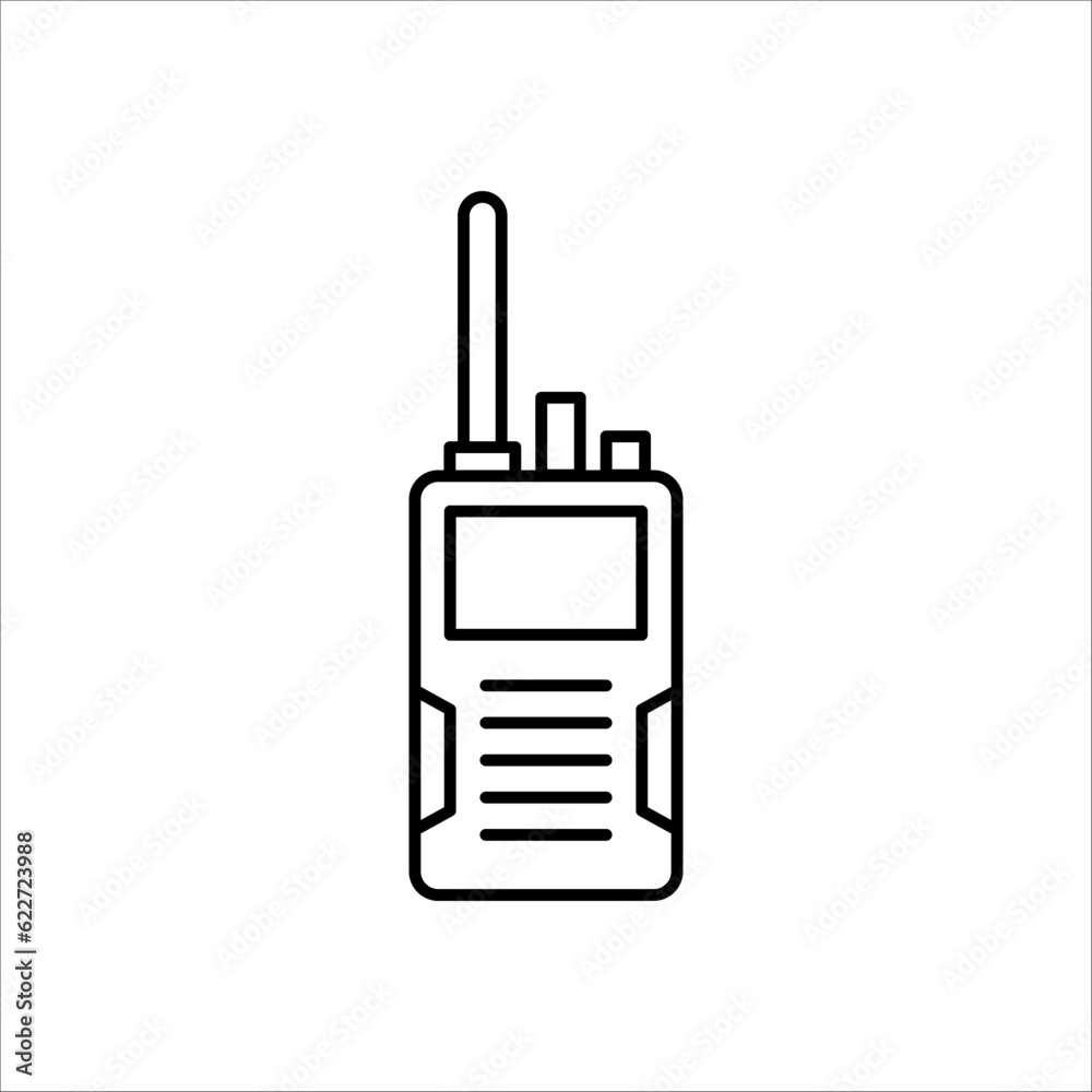 Walkie talkie icon sign vector,Symbol illustration for web and mobile on white backhround Walkie talkie icon sign vector,Symbol illustration for web and mobile on white backhround