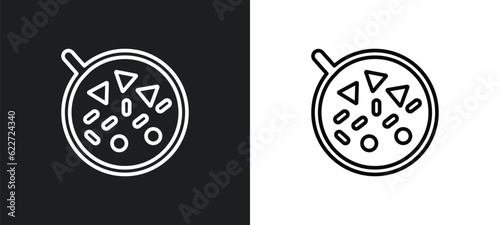 luosifen outline icon in white and black colors. luosifen flat vector icon from food collection for web, mobile apps and ui.