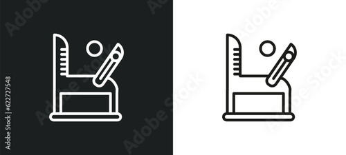 pinball outline icon in white and black colors. pinball flat vector icon from entertainment collection for web, mobile apps and ui.