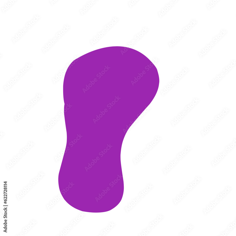 Abstract Purple Blob Shape Abstract Purple Blob Shape