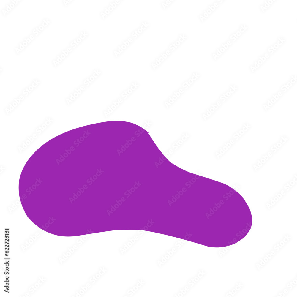 Abstract Purple Blob Shape Abstract Purple Blob Shape
