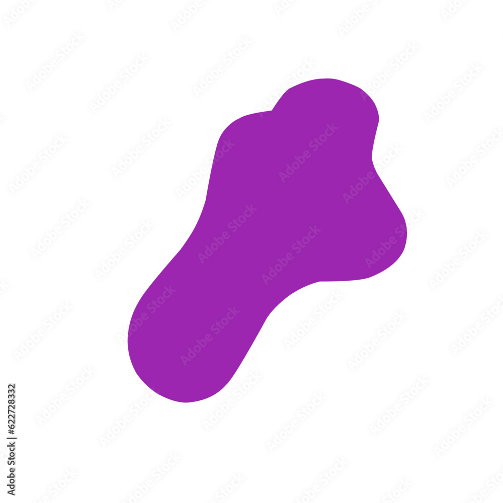 Abstract Purple Blob Shape Abstract Purple Blob Shape