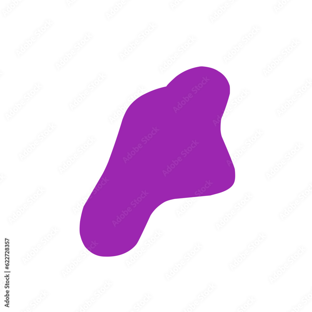 Abstract Purple Blob Shape