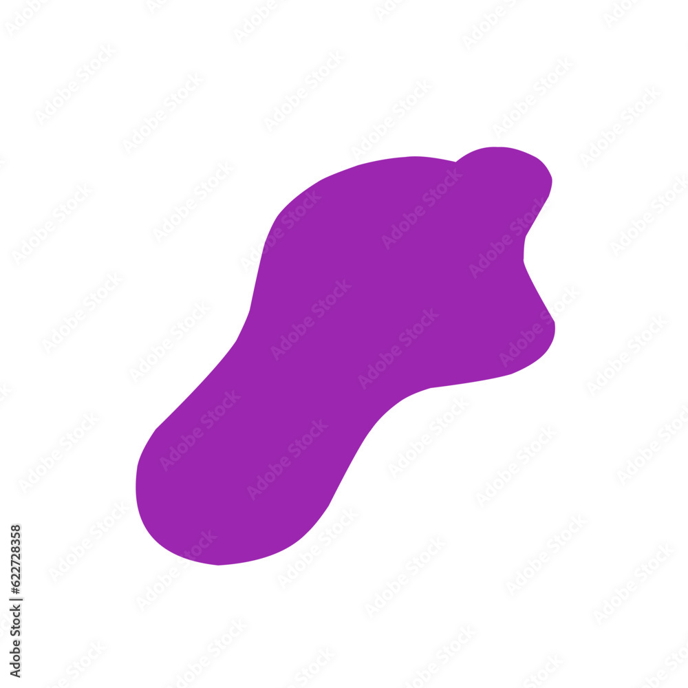 Abstract Purple Blob Shape
