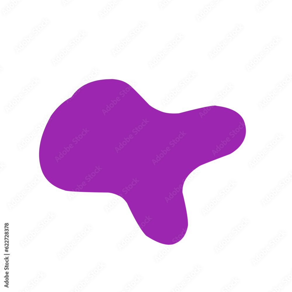 Abstract Purple Blob Shape