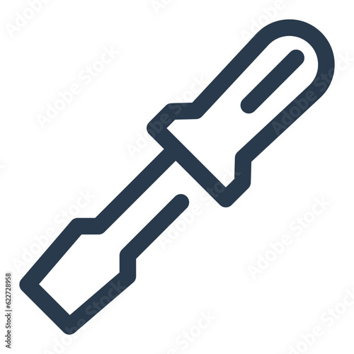 Screwdriver icon for fastening and tightening icon