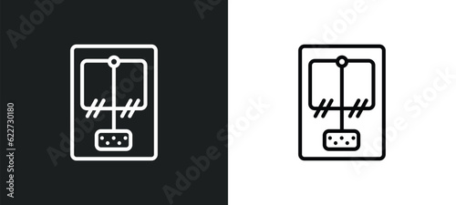 mourap outline icon in white and black colors. mourap flat vector icon from electronic devices collection for web, mobile apps and ui.