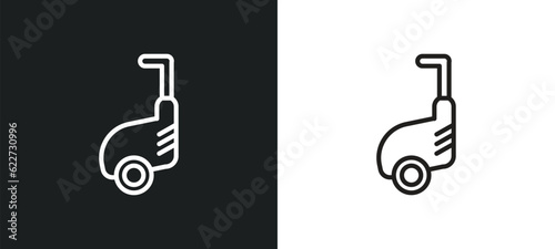 outline icon in white and black colors. flat vector icon from electronic devices collection for web, mobile apps and