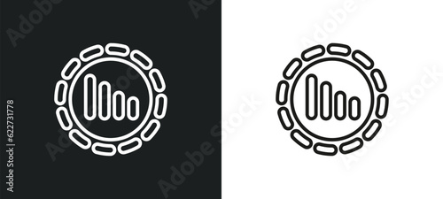 full outline icon in white and black colors. full flat vector icon from electrian connections collection for web, mobile apps and ui.