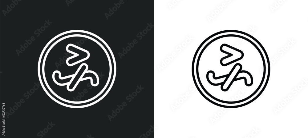 greater but not equivalent outline icon in white and black colors. greater but not equivalent flat vector icon from education collection for web, mobile apps and ui.