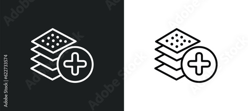 arrange outline icon in white and black colors. arrange flat vector icon from education collection for web, mobile apps and ui.