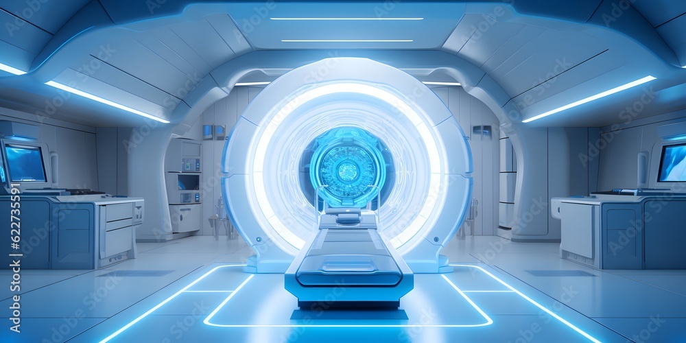 Photo & Art Print advanced mri or ct scan medical diagnosis machine at ...