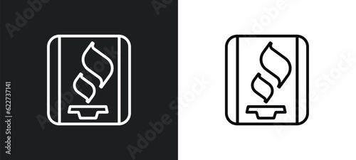 bbb outline icon in white and black colors. bbb flat vector icon from payment collection for web, mobile apps and ui. photo