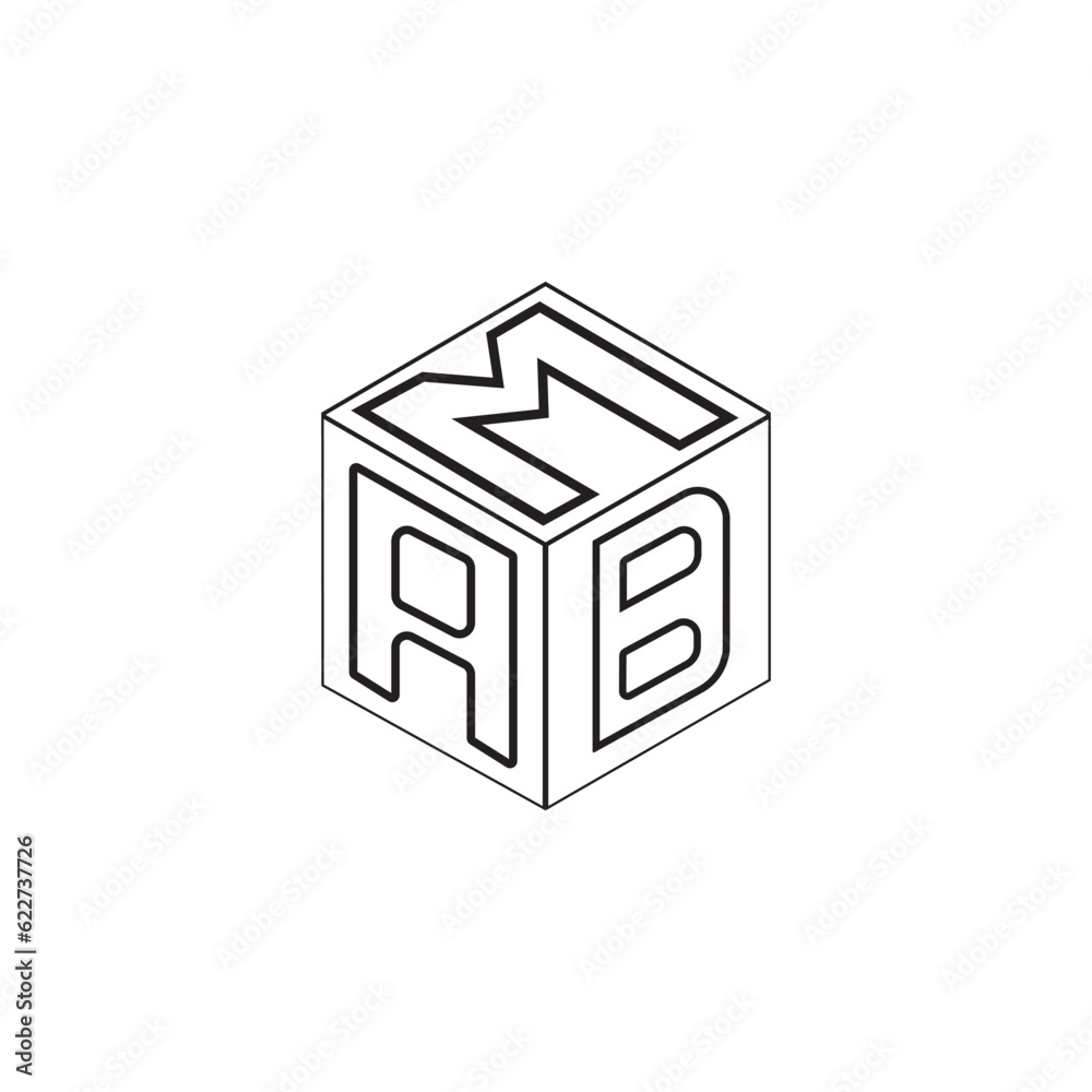Cube letter logo design. Cube letter logo design.