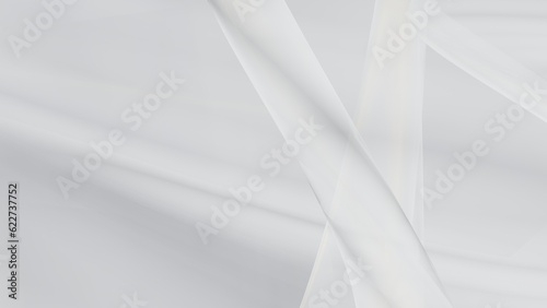 Abstract white background with smooth lines in 3d rendering for posters concept