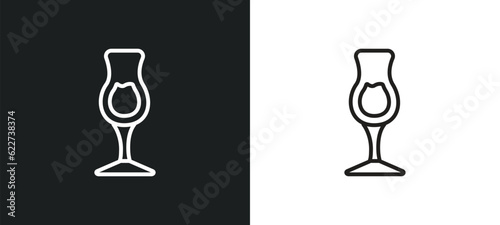 mai thai outline icon in white and black colors. mai thai flat vector icon from drinks collection for web, mobile apps and ui. photo