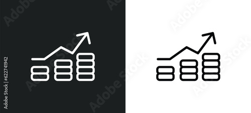 economy outline icon in white and black colors. economy flat vector icon from economyandfinance collection for web, mobile apps and ui.