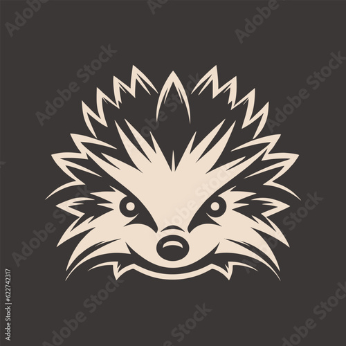 Hedgehog or porcupine logo design in vector format.