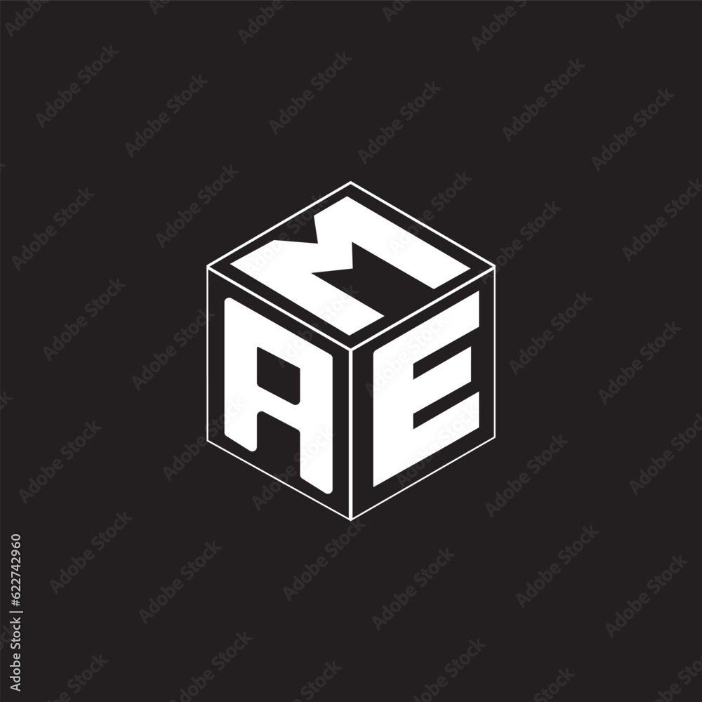Obraz premium Cube letter logo design.