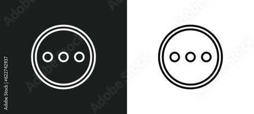 other outline icon in white and black colors. other flat vector icon from content collection for web, mobile apps and ui.