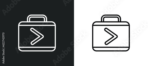 next week outline icon in white and black colors. next week flat vector icon from content collection for web, mobile apps and ui.