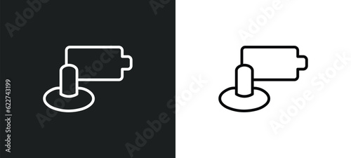 polishers outline icon in white and black colors. polishers flat vector icon from construction collection for web, mobile apps and ui.