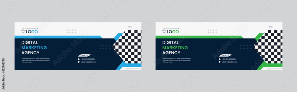 Digital marketing agency, home sale and property sale and rent social cover banner design with creative shapes Digital marketing agency, home sale and property sale and rent social cover banner design with creative shapes