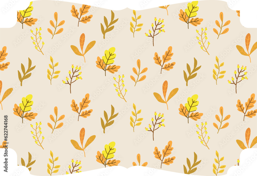 Background with leaves abstract design.