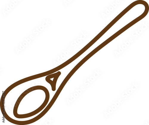 coffee spoon line art