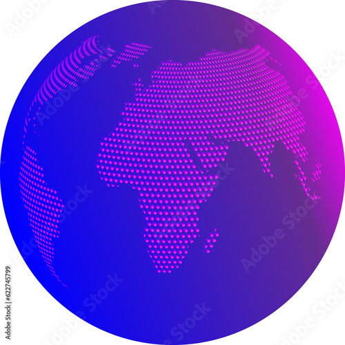 World map global icon abstract graphic design for decoration