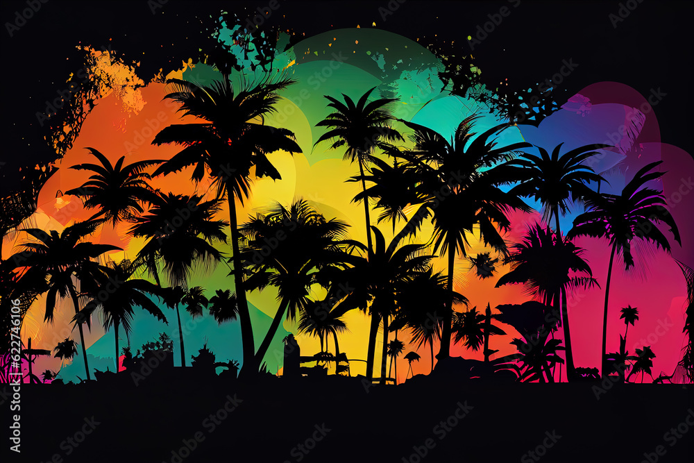 Colorful Palm, Music background
