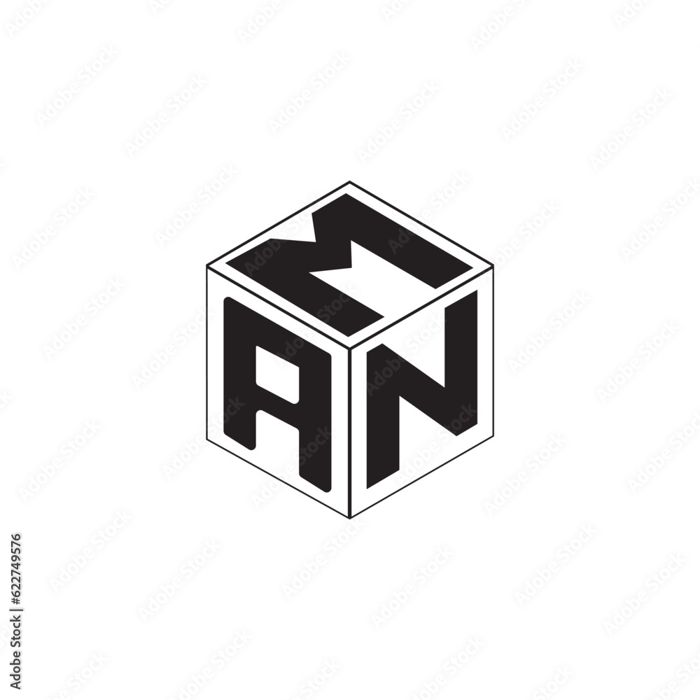 Cube letter logo design. Cube letter logo design.