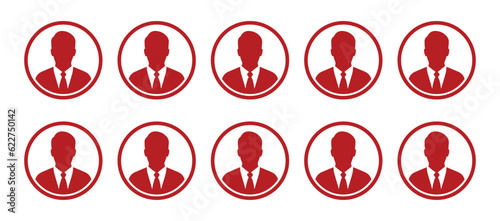 10 out of 10 men vector icon. Vector illustration.